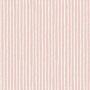 Extra Small_Hand-Drawn White Stripes on a Light Dusty Pink Background