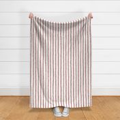 Large_Hand-Drawn Medium Dusty Pink Stripes on a White Background