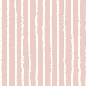 Large_Hand-Drawn White Stripes on a Light Dusty Pink Background