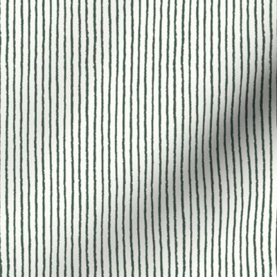 Extra Small_Hand-Drawn Cool Green Stripes on a White Background