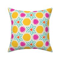 Sparky Splash // large print // Fun Tropical Colored Shapes on Pop Princess Pearl