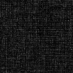 Distressed Weave Jute Hessian Burlap _Black 000000 _White FFFFFF Bold Modern Abstract Geometric