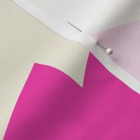 Zig Zag Zing // x-large print // Cool Flashy Fuchsia Horizontal Stripes on Pop Princess Pearl