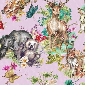 Forest Biome Animals Come to Life - Lilac