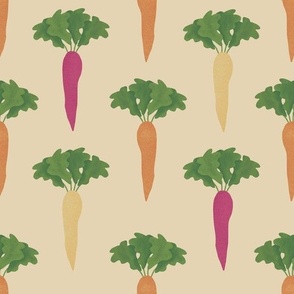 Heirloom Carrots in Straw