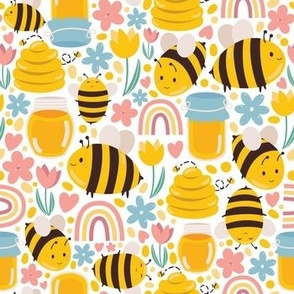 Spring Bee Pattern - Small