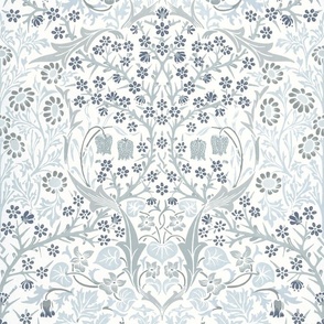 BLACKTHORN IN JACK FROST - WILLIAM MORRIS - Larger repeat