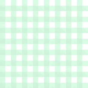 Small // Sweet Fern Green Watercolor Plaid on White