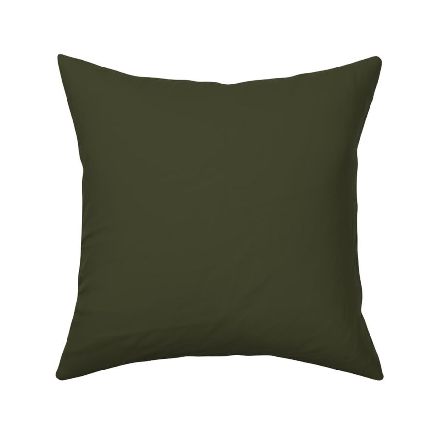 Dark Khaki Green Solid 43462d