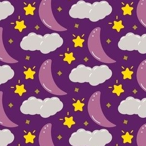 Moon cloud and star nursery design