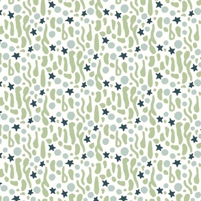 Abstract Starry Frog's Back Pattern [white] small