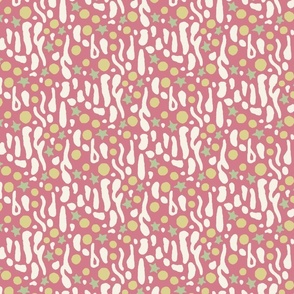 Abstract Starry Frog's Back Pattern [pink] small