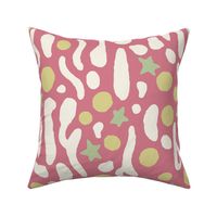 Abstract Starry Frog's Back Pattern [pink] large