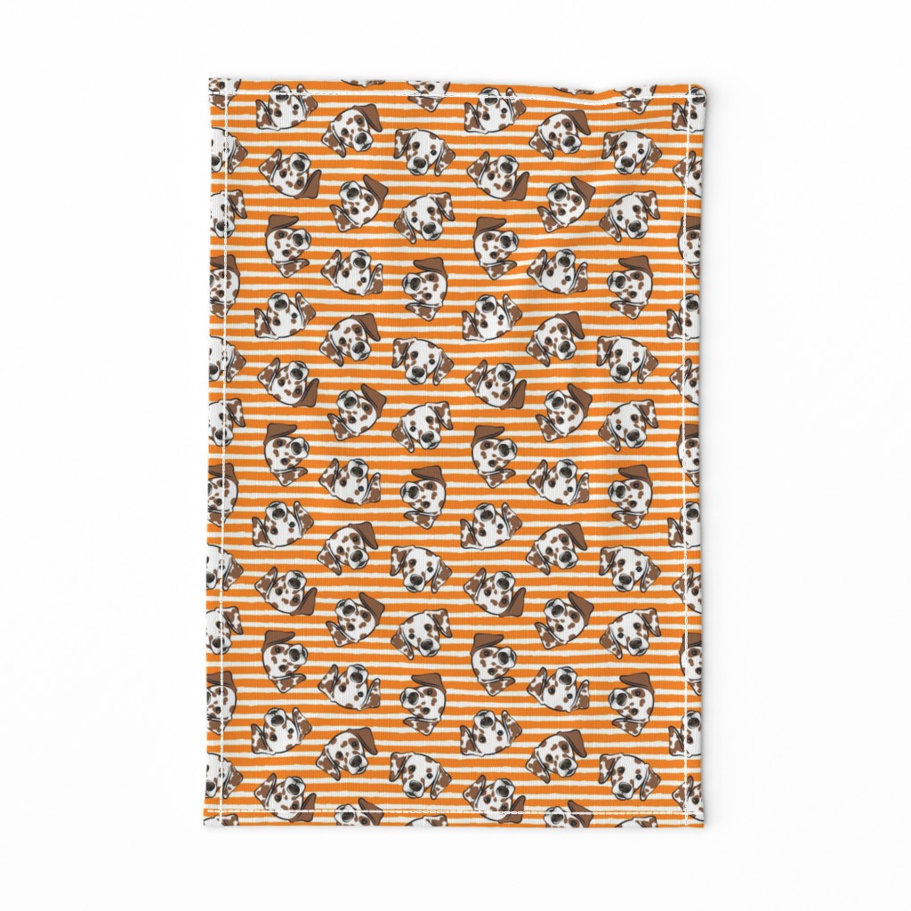 Dalmatians - orange  stripes - LAD24