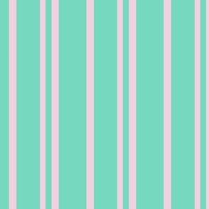 Pastel stripes green. Pink