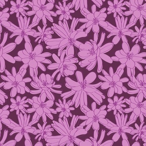 Aesthetic Minimalist floral print design