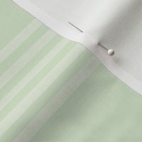 Large scale / Horizontal 5 thin pastel stripes on powder green / Cool neutrals pale muted dull white lines on soft light mint / simple minimal classic 60s 70s modern mens blender