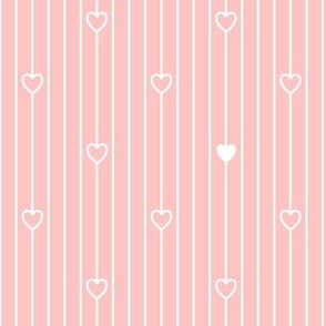 Small white hearts on a pink.