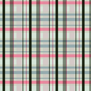 Cosy evening plaid with warm pink