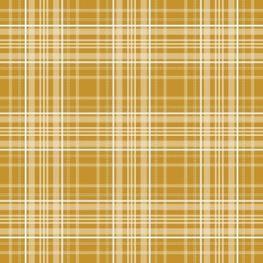 (M)Mustard Yellow Plaid, Mid Scale