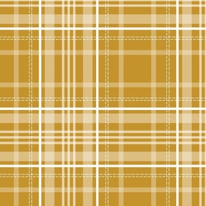 (L)Mustard Yellow Plaid, Large Scale