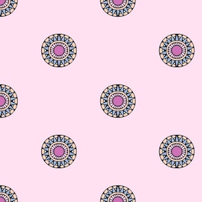 frogs' flowers (pattern) Pink