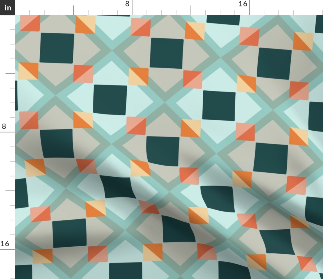 Quilt square, pastel - Small