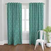 BIG Retro Teal Verdigris Leaves 0038 2N