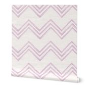 Hand drawn watercolor chevron zig zag stripes – painted geometric brush strokes on a warm cream watercolour paper texture. Beige and ecru with fondant pink and candyfloss pink.