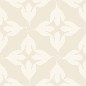 Large Cream Sassafras Tiles