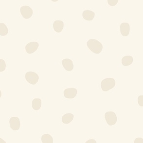 Large Relaxing Cream Polka Dots