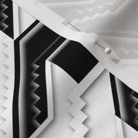 Black & White Staircase Houndstooth