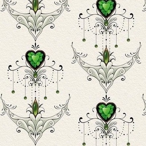 Beautiful Emerald Jewel Victorian style  