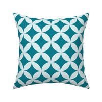 Sunny garden party in teal coordinated - teal shapes