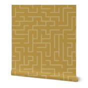 Maze Gold Wallpaper 24 x 24