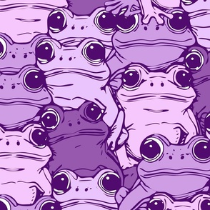 Leapin Froggy Delight purple tones