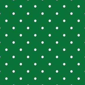 Dark Green Polka Dots Spots