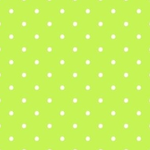 Lime Green Polka Dots Spots