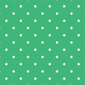 Mid Green Polka Dots Spots