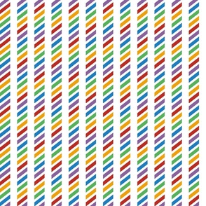  diagonal rainbow stripes on vertical stripes | large 