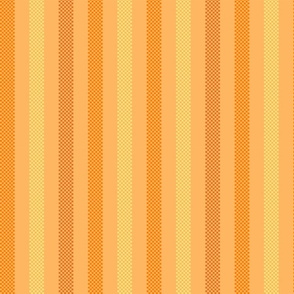 vertical ticking stripes on sunny apricot | large