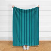  vertical ticking stripes greenish blue dark | large