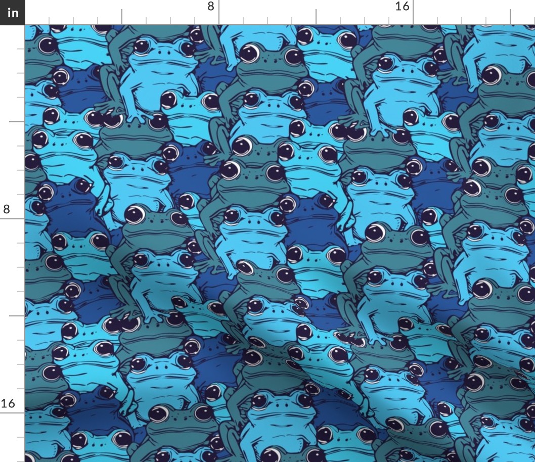 Leapin Froggy Delight bright blue small size