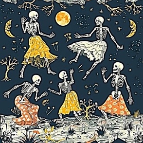 Dancing Skeleton Girls 6