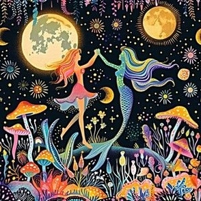 Dancing Mermaid Psychedelic 1