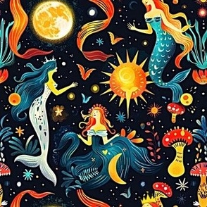 Dancing Mermaids Psychedelic 2