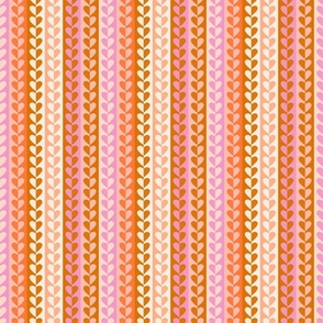 Heart Stripes - Multicolor Warm Pinks SM