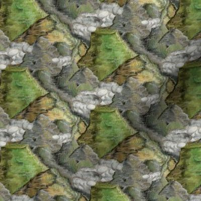 pastels no. 1 warm minimalism abstract mountains, small scale, neutral natural warm colors beige tan brown green gray grey black white earthy dark wallpaper camo camouflage cottagecore