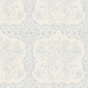 Tree of Life Chintz in Light Blue