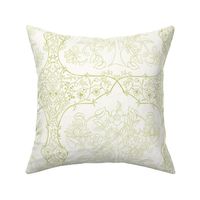 Tree of Life Chintz in Lime Green